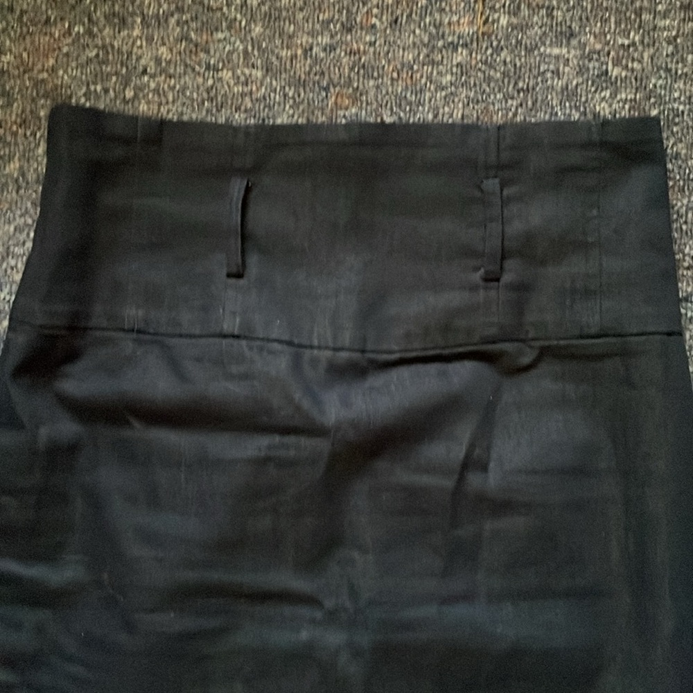 Black cinched high-waisted pencil skirt - Picture 7 of 12